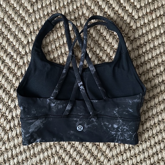 Lululemon energy longline energy bra black aquila - Picture 2 of 2